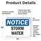 Signmission Storm Water, 14 in W x Rectangle, Vinyl Decal OS-2PACK-NS-D-1014-L-18500 - alternate 5